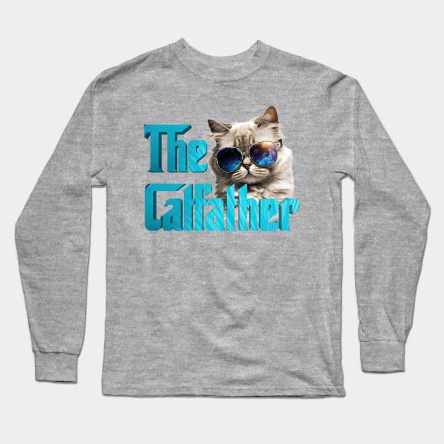 The Catfather Long Sleeve T-Shirt by Bernesemountaindogstuff